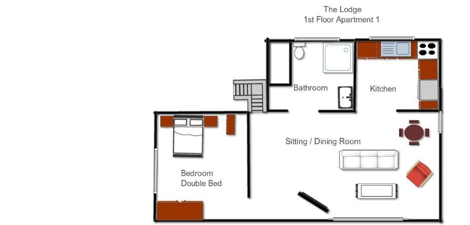Old School Apartment 1 First Floor Bury St. Edmunds Exteriör bild